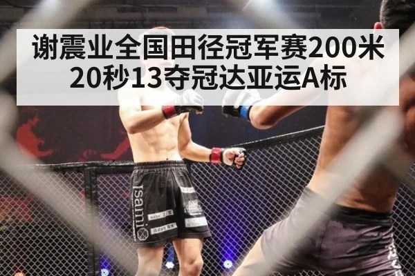 谢震业全国田径冠军赛200米20秒13夺冠达亚运A标（j9 game）